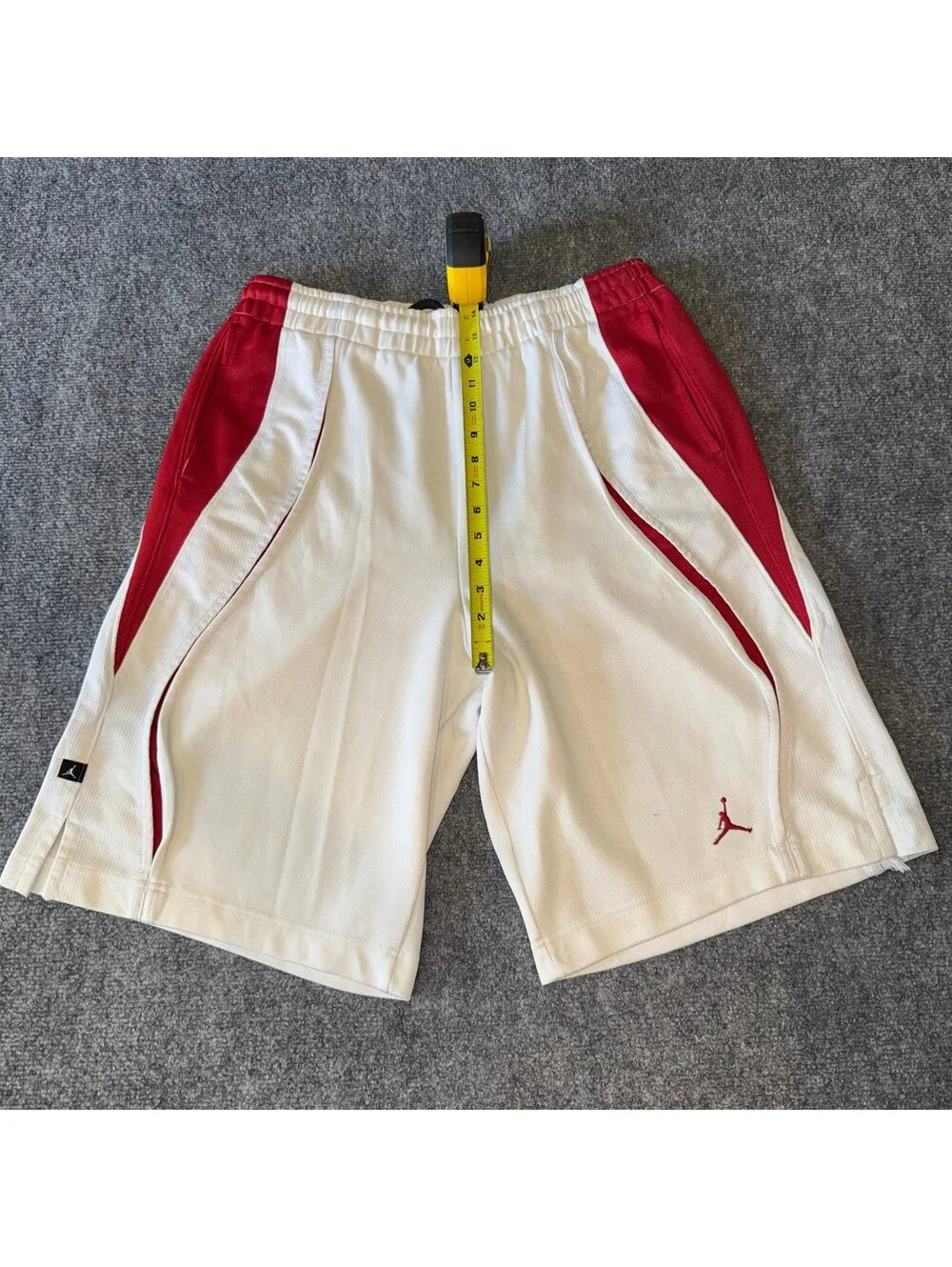 Nike Air Jordan Red Accent Grail Baggy Hoop Shorts Mens SM Vtg y2k 90s Rare